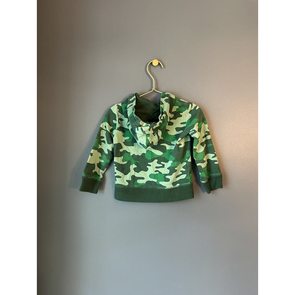 Primary Green Camo Zip Hoodie - Picture 2 of 3